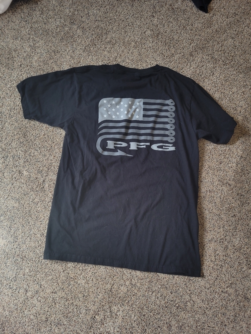 Columbia Men's Black Logo Short-Sleeve Tee Size Medium
